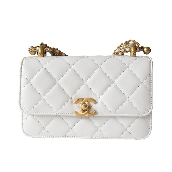 Chanel Calfskin Quilted Mini Perfect Fit Flap White - Picture 1 of 5